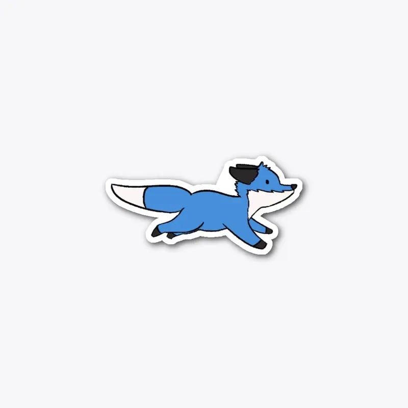 Running Fox Sticker