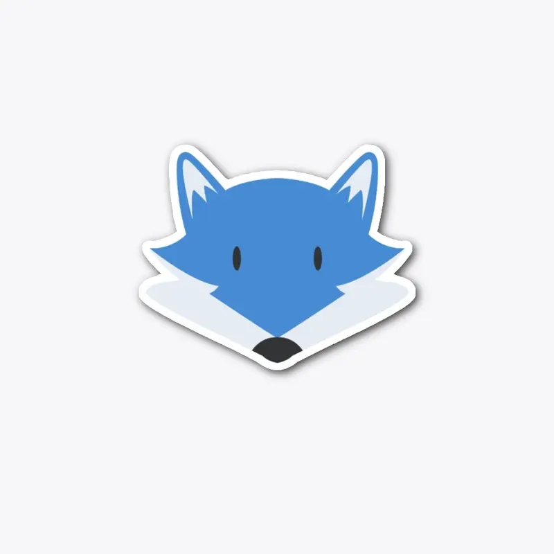 Blue Fox Sticker